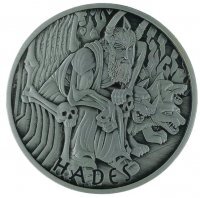 Srebrna moneta Bogowie Olimpu: Hades  2021 antique