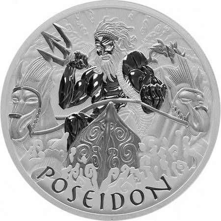 Srebrna moneta Bogowie Olimpu: Posejdon 2021