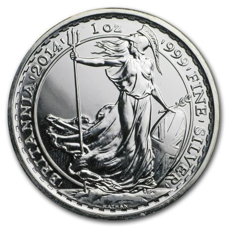 Srebrna moneta Britannia 1 oz 2014  1 oz