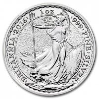 Srebrna moneta Britannia  1 oz  2016  r