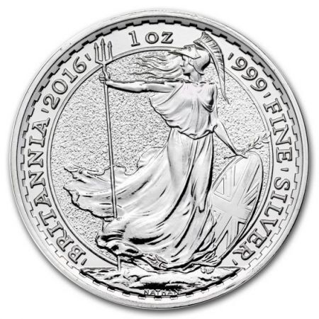 Srebrna moneta Britannia  1 oz  2016  r (patyna)