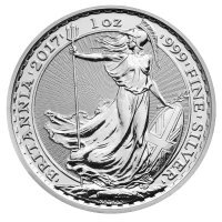 Srebrna moneta Britannia  1 oz  2017 r