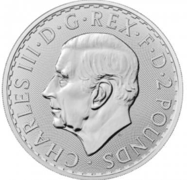 Srebrna moneta Britannia  Karol III 1 oz   2023
