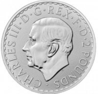Srebrna moneta Britannia  Karol III 1 oz   2023