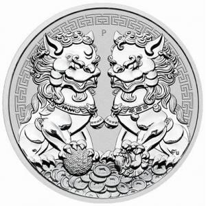 Srebrna moneta Chinese Myths : Double Pixiu  1 oz 2020