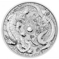 Srebrna moneta  Chinese Myths: Dragon & Tiger 1 oz   2018