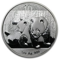 Srebrna moneta  Chińska Panda  1 oz  2010