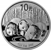 Srebrna moneta  Chińska Panda -1 uncja   2013  r.