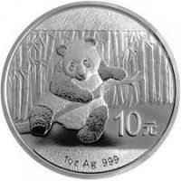 Srebrna moneta  Chińska Panda -1 uncja    2014  r.