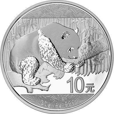 Srebrna moneta  Chińska Panda - 30 gramów    2016  r.