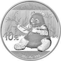 Srebrna moneta  Chińska Panda - 30 gramów    2017  r.