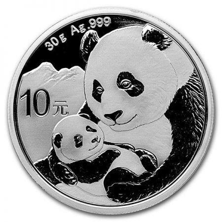 Srebrna moneta  Chińska Panda - 30 gramów    2019  r.