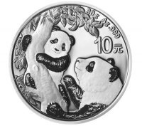 Srebrna moneta  Chińska Panda - 30 gramów    2021