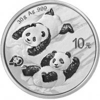 Srebrna moneta  Chińska Panda - 30 gramów    2022