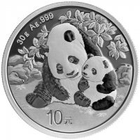 Srebrna moneta  Chińska Panda - 30 gramów  2024