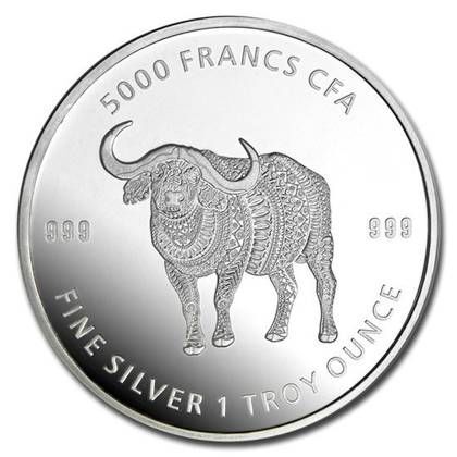 Srebrna moneta Czad Mandala Buffalo 1 oz 2020 (patyna)