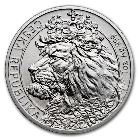 Srebrna moneta Czeski Lew  1  oz   2021
