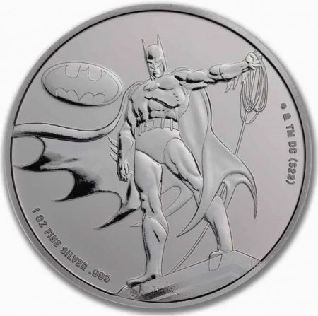 Srebrna moneta DC Comics Batman, Samoa 1 oz 2023