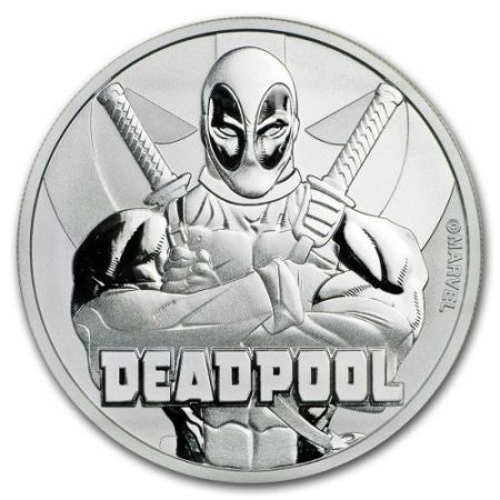 Srebrna moneta DEADPOOL, Marvel 1 oz   2018 r