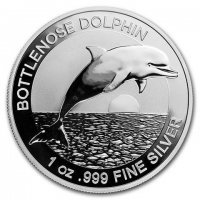 Srebrna moneta Delfin Butlonosy / Bottlenose Dolphin 1 oz  2019