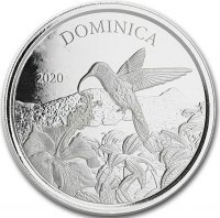 Srebrna moneta Dominica /   Koliber  EC*8  1 oz  2020   r.
