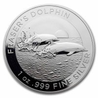 Srebrna moneta Fraser's Dolphin 1 oz  2021