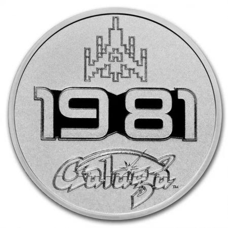 Srebrna moneta Galaga: 40 rocznica 1 oz 2021