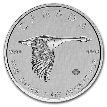 Srebrna moneta  Gęś   2  oz.  2020