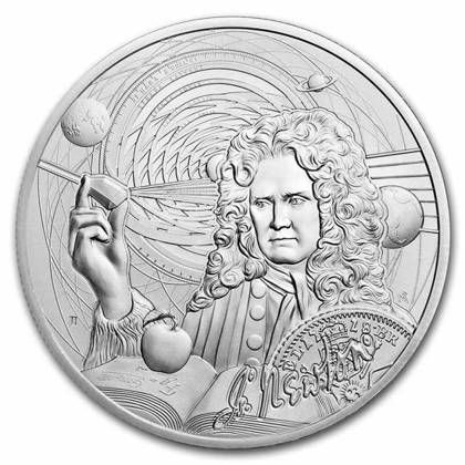 Srebrna moneta  Icons Of Inspiration - Newton, Niue 2022