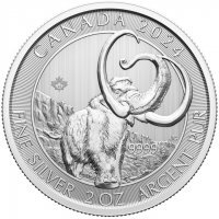 Srebrna moneta  Kanada Ice Age - Woolly Mammoth  2 oz 2024
