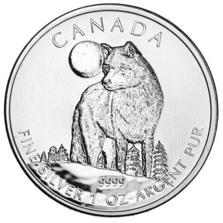 Srebrna moneta  Kanada Wilk  1 oz   2011  r