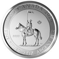 Srebrna moneta  Kanadyjska Policja Konna , Kanada   2 oz 2020