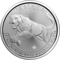 Srebrna moneta Kanadyjska Puma/ Cougar 1 oz   2016  r