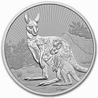 Srebrna moneta Kangur- Mother and Baby 2 oz 2023