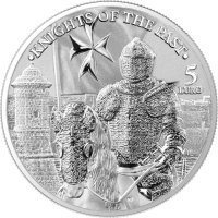 Srebrna moneta Knights of The Past  , Malta 1  oz  2023