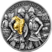 Srebrna moneta Knights of The Past  , Malta 2  oz  2022 (high relief)