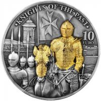 Srebrna moneta Knights of The Past  , Malta 2  oz  2023 (high relief)