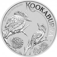 Srebrna moneta Kookaburra  1 kg.  2023