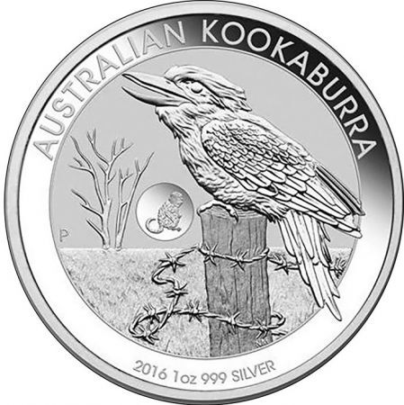 Srebrna moneta Kookaburra  1 oz   2016  (privy Monkey)