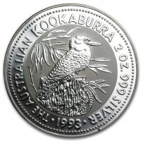 Srebrna moneta Kookaburra  2 oz 1993