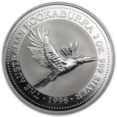 Srebrna moneta Kookaburra  2 oz 1996