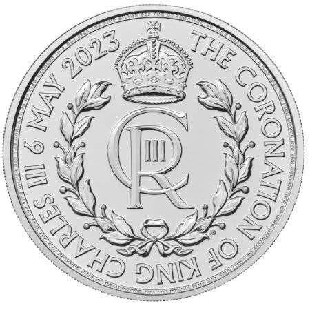 Srebrna moneta Koronacja Karola III 1 oz 2023 (milk spot)