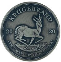 Srebrna moneta  Krugerrand  1 oz  2020 Antique