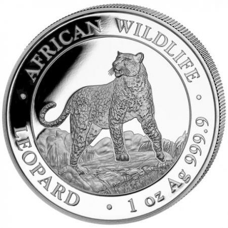 Srebrna moneta  Lampart  / Somalia Leopard 1 oz  2022