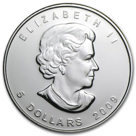 Srebrna moneta  Liść Klonu  1 oz  2009