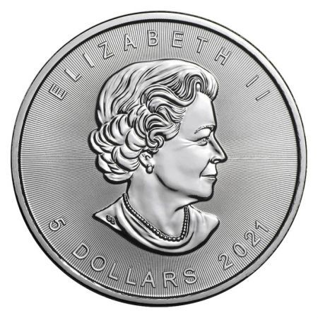 Srebrna moneta  Liść Klonu   (Maple Leaf)      1 oz   2021