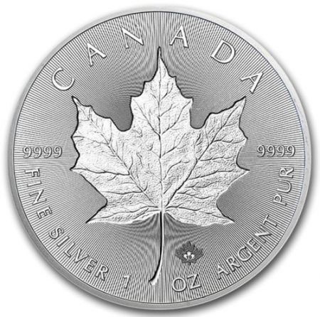 Srebrna moneta Liść Klonu (Maple Leaf) INCUSE 1 oz  2019  r