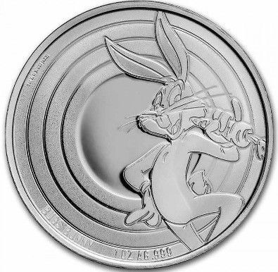 Srebrna moneta Looney Tunes - Bugs Bunny  1 oz   2022