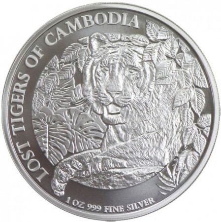 Srebrna moneta Lost Tiger of Cambodia 1 oz 2023