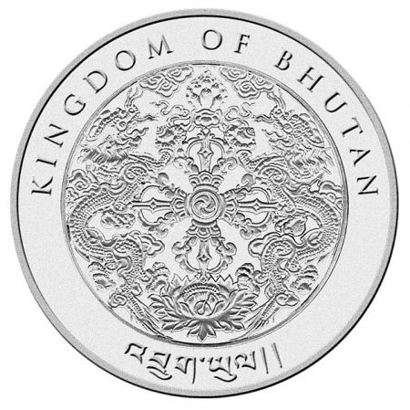 Srebrna moneta  Lunar OX , Buthan, 1 oz 2021
